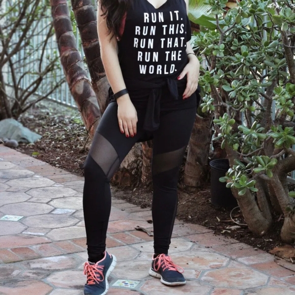 SHEIN Athletic Running Yoga Black Leggings Size XS - Picture 3 of 7